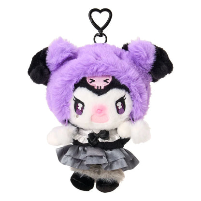 SANRIO | Kuromi Mascot Holder Bag Charm Keychain Casual 200×100×80mm (All Black Kuromi Mode)