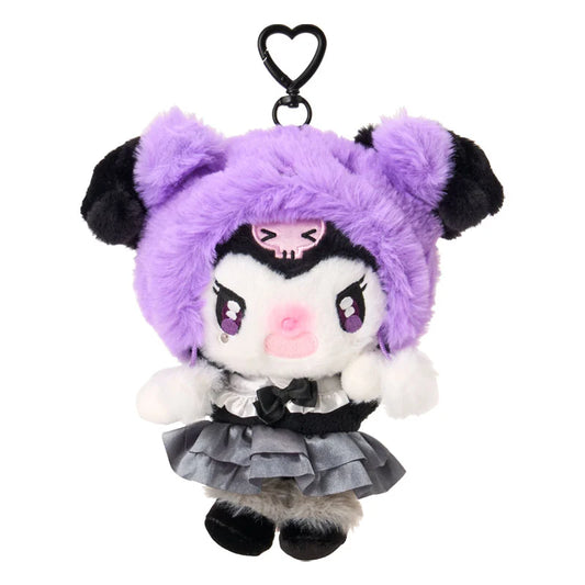 SANRIO | Kuromi Mascot Holder Bag Charm Keychain Casual 200×100×80mm (All Black Kuromi Mode)