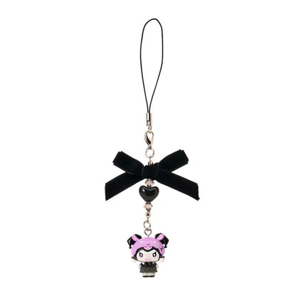 SANRIO | Kuromi Strap Casual 55×20×80mm (All Black Kuromi Mode)