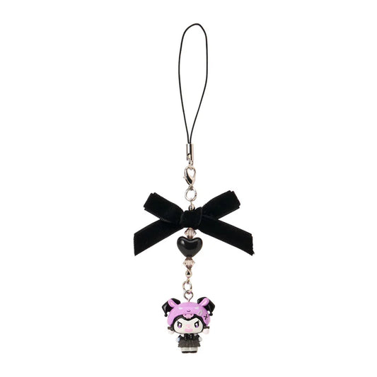 SANRIO | Kuromi Strap Casual 55×20×80mm (All Black Kuromi Mode)