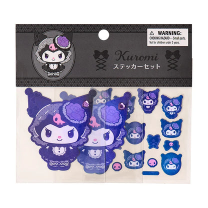 SANRIO | Kuromi Sticker Set Gothic 140×5×125mm (All Black Kuromi Mode)